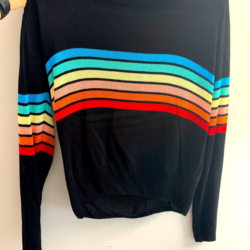Rainbow light weight crew sweater